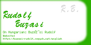 rudolf buzasi business card